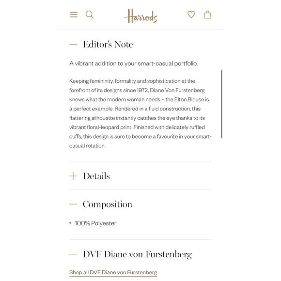 DIANE VON FURSTENBERG NWT Designer Red Pink Gold Floral Blouse – Size 8 / Medium - Picture 11 of 16